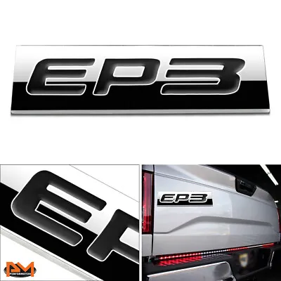  EP3 Polished Metal 3D Decal Black Emblem Exterior Sticker For 01-05 Honda Civic • $7.89