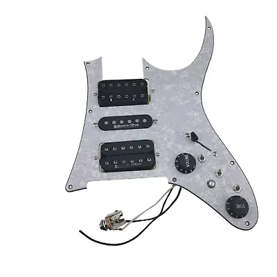 Prewired Pickguard Alnico 5 HSH 4C Wiring Harness Push-pull For Ibanez Guitar • $81.88