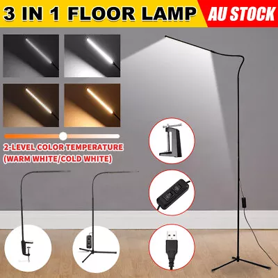 $39.45 • Buy LED Floor Lamp Modern Dimmable Reading Light Table Desk Stand Indoor Decoration