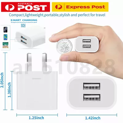$4.95 • Buy Universal Travel 5V 5A Dual USB AC Fast Wall Charger Power Adapter AU Plug Phone