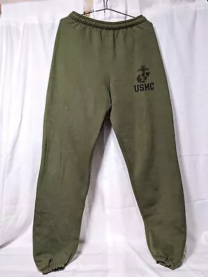 Marine Corps Issued Sweatpants Joggers Green Fatigue Medium USMC NWOT USA • $20