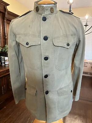 WW1 US Army Dough Boy Summer Khaki Jacket US National Army Lima Company Collars • $175