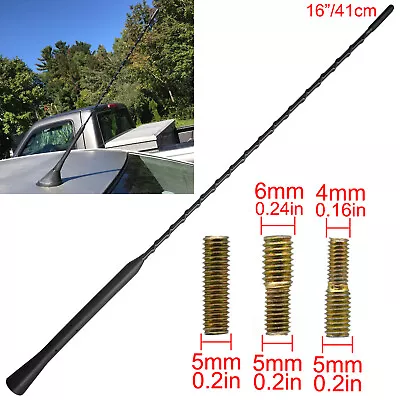16” Universal Car Roof Antenna Aerial Mast Whip Signal Amplified Stereo  Radio  • $11.55