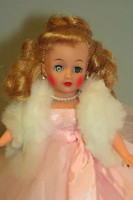 White Faux Fur Stole Little Miss Revlon 8-12  Fashion Doll Toni Jill Cissette • $13.50