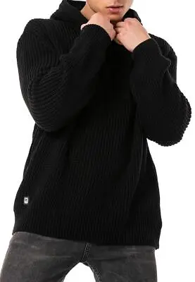 $56.15 • Buy Redbridge Men's Knitted Jumper Hoodie With Hood Sweatshirt Knit Hoody