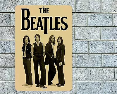 The Beatles Sign Aluminum Metal 8 X12  Garage Man Cave Classic Rock Concert • $12.95