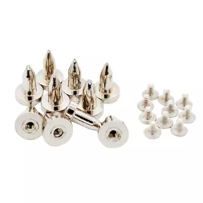 10 Sets Metal Cone Studs Rivets Screw In Bags Clothes Decor LeatherCraft • $5.86