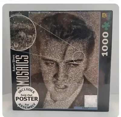 Elvis Presley Puzzle Photomosaics Robert Silvers 27  X 20  1000 Pcs Sealed New • $16.74
