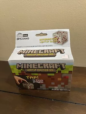 New! MINECRAFT LIGHT UP REDSTONE ORE Interactive Light-Up Block ThinkGeek NEW • $11.50