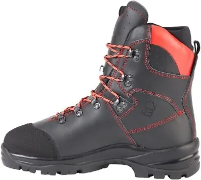 Oregon Waipoua Leather Chainsaw Safety Boots Black 295479/39 Rrp £190 • £95