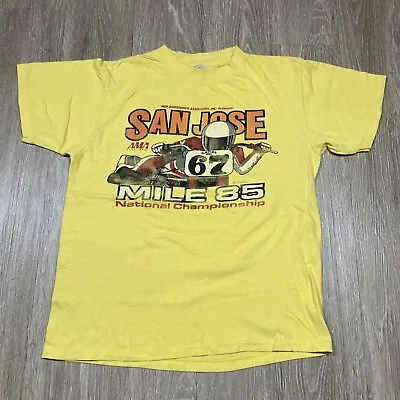 Vintage Ama Shirt M 70s 80s San Jose Mile 85 Track Dirt Bike Racing Race Tee • $84.98