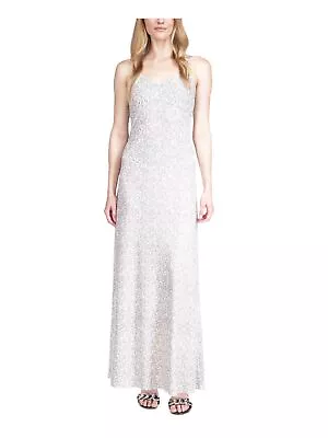 MICHAEL MICHAEL KORS Womens White Adjustable Spaghetti Strap Maxi Sheath Dress S • $39.99