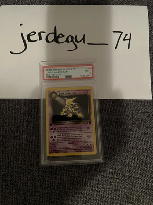 $45 • Buy 2000 Pokémon Rocket Dark Alakazam 1st Edition 18/82 PSA 9 MINT
