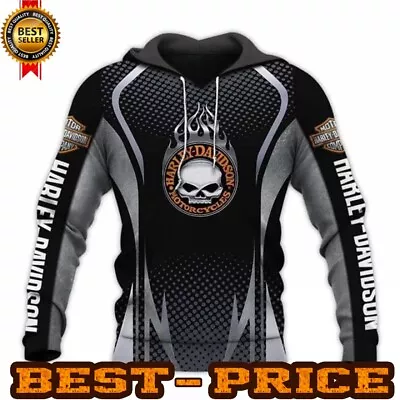 Best Price- Limited Edition 3D Harley-Davidson Hoodie S-5XL Gift For Car! • $36.81