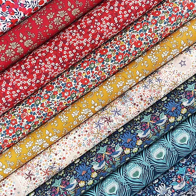 Liberty Strawberry Thief Tana Lawn Fabric Pack / Quilting Floral Christmas Betsy • £4.50