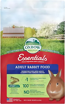 Essentials Adult Rabbit Food - All Natural Adult Rabbit Pellets - Veterinarian R • $14.73