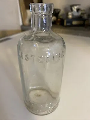 Vintage LISTERINE BOTTLE Lambert Pharmacal Co Embossed Glass Medicine Za1 • $11.35