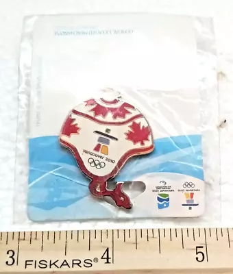 2010 Vancouver Olympic Canadian Leaf Toque Beenie Hat Pin • $8.99