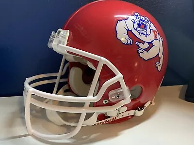 FRESNO STATE BULLDOGS Authentic Full Size VSR4 Football Helmet Red NCAA • $149.99