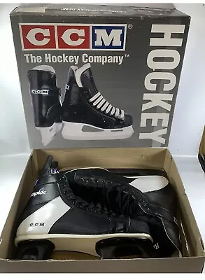 VTG NOS CCM Men's Rapide 101 Ice Hockey Skates Black Size 12 MENS M-ra101. • $85
