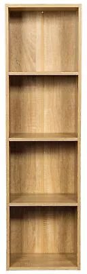 Wooden Storage Unit Cube 2 3 4 Tier Strong Bookcase Shelving Home Office Display • £23.89