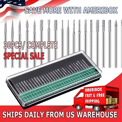 30 Nail Art Electric Drill Bits Replacement Manicure Pedicure Files Kit Set Tool • $5.49