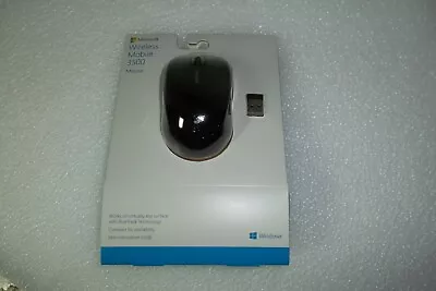 Microsoft 3500 Wireless Mobile Mouse W/Bluetrack 2.40GHz Receiver GMF-00030 NEW • $39.75