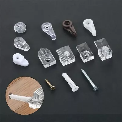 10/20/50Pcs Glass Mirror Nail Clips Fixing Protecting Screen Glass Fragile Panel • £4.79