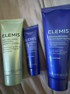 Elemis Pro-Collagen Marine Cleanser 75ml Velvet Body Butter Hand & Nail Lotion • £30