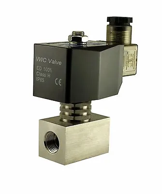 3/8  Inch Stainless Zero Differential Electric Solenoid Steam Valve NC 110V AC • $119.99