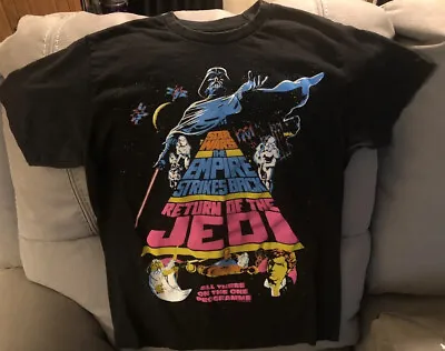 Star Wars T-shirt The Empire Strikes Back Return Of The Jedi Short Sleeve Vtg • $10