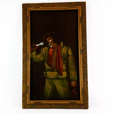 Velvet Elvis Presley Painting In Wood Frame - Mexico • $100