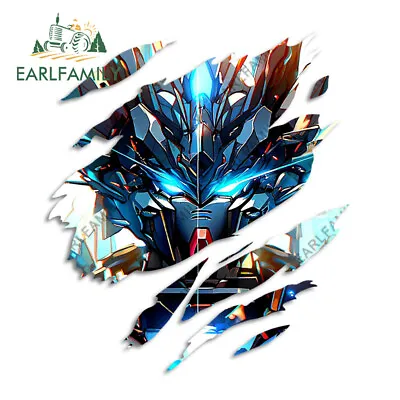 EARLFAMILY 5.1  Tear Car Stickers Gundam Windows Motorcycle Laptops Trunk Decals • $3.79