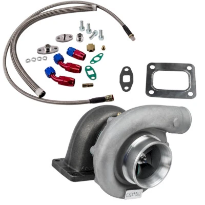$226.20 • Buy T76 Turbocharger T4 Outlet V Band  76mm Compressor Oil Return/Feed  Line