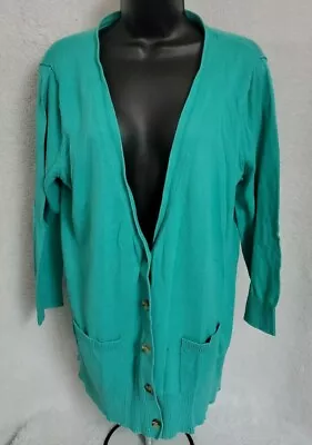 Mossimo Cardigan Sweater Shirt Top Blouse Size XXL 2XL Womens Green • $16.14