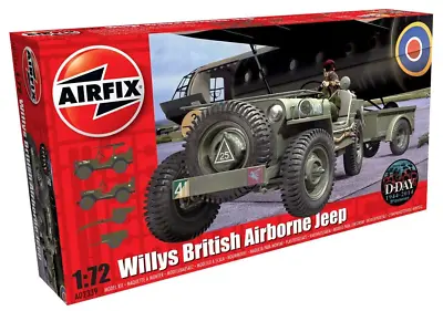 Airfix Willys MB Jeep 1:72 Plastic Model Car Kit A02339 • $12.99