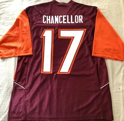 Kam Chancellor Virginia Tech Hokies Authentic Nike Triple Stitched Maroon Jersey • $466.66