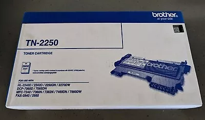 Brother Genuine TN-2250 BLACK Toner Cartridge • $110