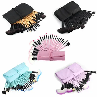 32pcs Pro Makeup Brush Set Powder Foundation Eyebrow Brush Tools & Cosmetic Bag • $7.99