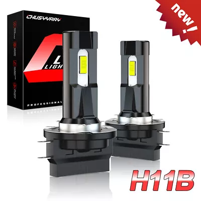 LED Headlight Kit H11B 6000K Low Beam Fog Bulb HID Pair 2 Bulbs White • $15.99