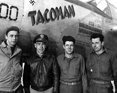 Gun Crew With Lockheed P-38 Lightning  Tacoman  WWII 8x10 Photo 521b • $7.43