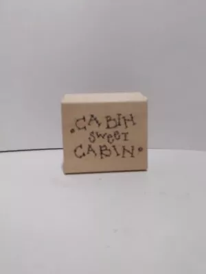 Cabin Sweet Cabin Stamp By Hooks Lines And Inkers #G15 - NEW & RARE! • $3.99