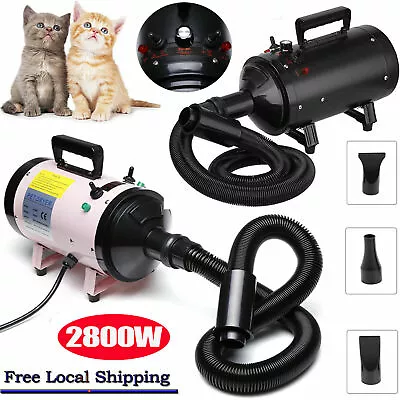 £54.30 • Buy Dog Hair Dryer, Grooming Hair Dryer, Dog Blaster 2800W High Velocity W 3 Nozzles