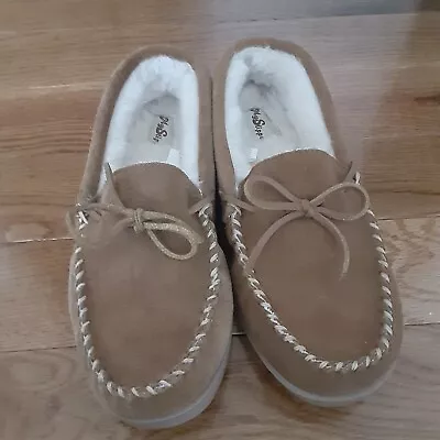 My Slipper Suede Moccasin Slippers Womens 9 • $24