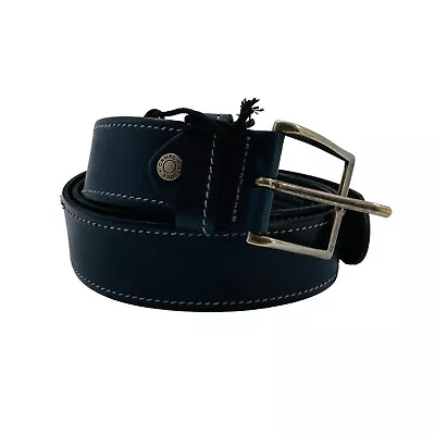 Camel Active Mens Dark Blue Classic Leather Belt Size L / 100 - 105 Cm. • £24.99