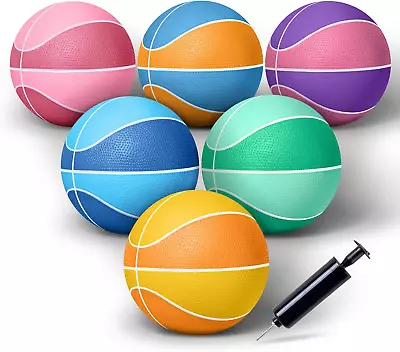 Glow In The Dark Mini Basketball With Pump6 4 Pack Glowing Mini Basketball For • $21.72