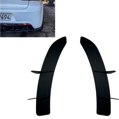$88.29 • Buy Rear Bumper Diffuser Spoiler Lip For Volkswagen VW Golf 6 VI MK6 R 2012-14 2pcs