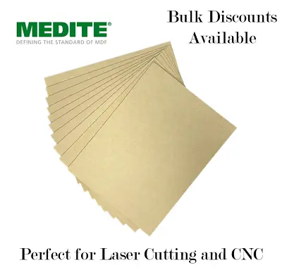 Laser MDF 3mm MEDITE MDF Boards Suitable For Laser And CNC • £69.95