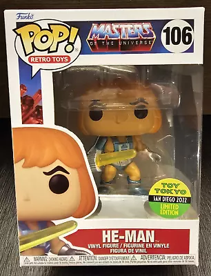He-Man Funko Pop #106 Masters Of The Universe Toy Tokyo SDCC • $18.95