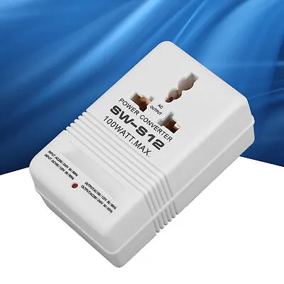 100W 110V/120V To 220V/240V StepUp&Down Voltage Converter Transformer (CN XAT UK • £17.49